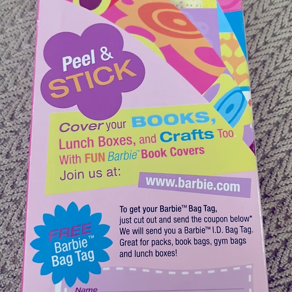 Vintage Boxed Set 4 Barbie Girls Club Book Covers Peel Stick Mattel 2000 Crafts - Picture 6 of 8